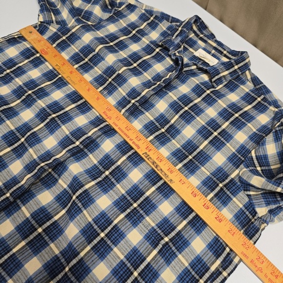 Denim & Supply Shirt Womens Large Blue Plaid Button Up Long Sleeve Casual Fall - Picture 9 of 12
